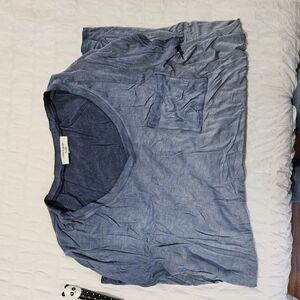 Madewell Blue V-Neck T-Shirt